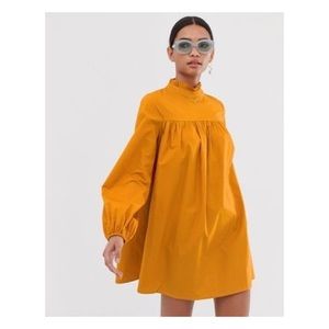 Fashion Union Golden Yellow Mini Dress